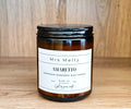 Elegant brown glass container